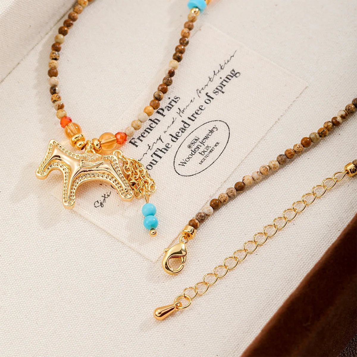 Fashion Natural Stone Copper 18K Gold Plated Freshwater Pearl Necklaces for Girls Trendy Jewelry for Women Ladies Wholesale