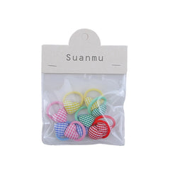 Sweet Cute Kawaii Star Heart Shaped Sceunchies for Baby Girls Mini Kawaii Hair Ties for Kids Children Hair Accessories in Stock