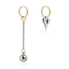 Fashion Simple Heart Shaped Sweet Stylish Drop Earrings for Girl Trendy Glamorous Jewelry for Women Ladies Accessories Wholesale