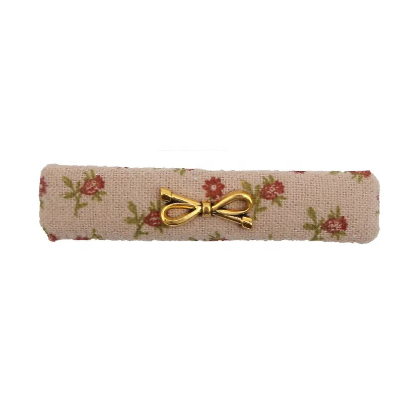 Vintage Gold Bow-shaped Floral Hair Clips for Women Trendy Chic Elegant Fringe Hairpin Autumn Winter Hair Accessories Wholesale