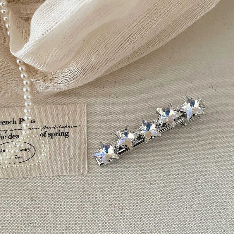 Fashion Star Glitter Simple Luxury Hair Clips for Girls Elegant Sweet Bobby Pins for Women Ladies Hair Accessories in Stock