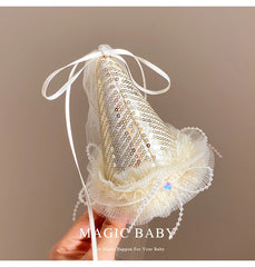 Children Solid Color Bowknot Glitter Alligator Clips Fashion Princess Style Elegant Hairpins Accessories for Girls Birthday Use