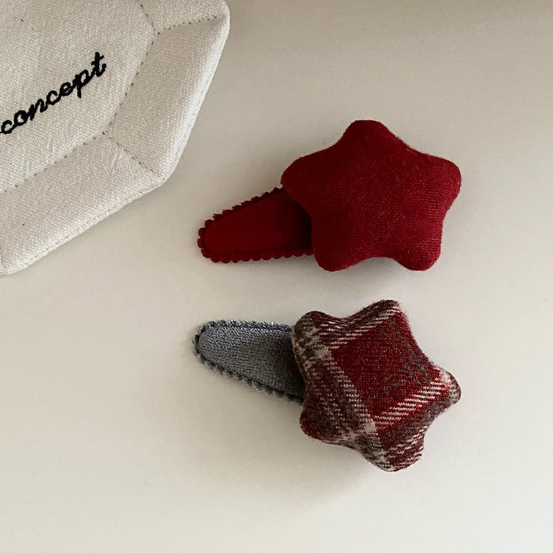 Fashion Star Elegant French Style Hair Clips for Baby Girls Sweet Cute Snap Clips for Kids Children Hair Accessories in Stock