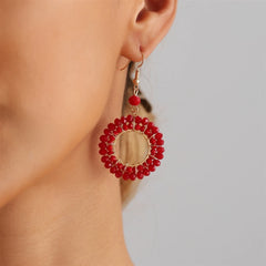 Fashion Rhinestone Sweet Elegant Trendy Drop Earrings for Girls Stylish Cute Jewelry for Women Ladies Hoop Accessories Wholesale