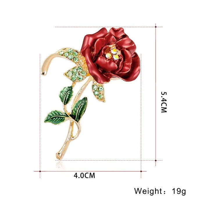 Fashion Elegant Sweet Flowers Floral Brooches for Girls Stylish Trendy Glamorous Pins Jewelry for Women Ladies Accessories