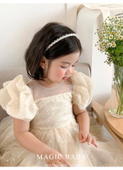 Classic Simple Glitter Sparkle Imitation Pearl Headband Stylish Hair Accessories for Kids Teens Children