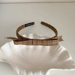 Ladies Grid Dots White Blue Slim Headbands Fashion Elegant Simple Lightweight Bulk Order in Stock Hairbands Accessory for Daily