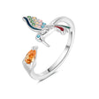 The opening is adjustable. / Silver