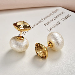 Female Fashion Stud Earrings Korean Style Two-wear Super Fairy Imitation Pearl Earrings Elegant Light Luxury High-end Earrings