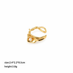 Fashion Glass Pearl Simple Flower Rings for Girls Stylish Minimalistic Jewelry for Women Ladies Wholesale China Manufacturer