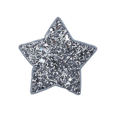Simple Star Glitter Hair Clip for Girls Cute Sweet Fashion Trendy Minimalistic Snap Clips for Women Ladies Hair Accessories