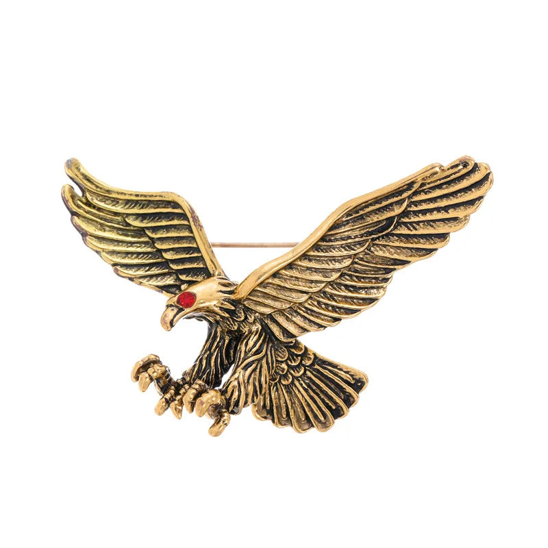 Fashion Simple Birds Eagle Mental Alloy Simple Brooches for Girls Elegant Pins Jewelry for Women Ladies Accessories Wholesale