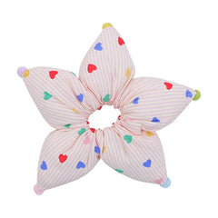 Cute Sweet Dot Lustrous Star Scrunchies for Girls Fashion Chic Trendy Playful Hair Ties for Women Ladies Hair Accessories
