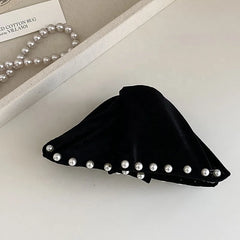 Fashion Simple Imitation Pearl Vintage Hair Claw Clips for Girls Elegant French Style Claws for Women Ladies Hair Accessories