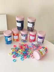 Simple Solid Color Mini Scrunchies for Baby Girls High Elastic Hair Ties for Kids Children Teens Hair Accessories in Stock