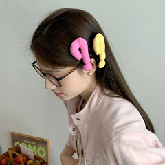 Women Female Solid Color New Design High Quality Fashion Chic Minimalistic Wholesale in Stock Hair Claws Clips Hairpin Accessory