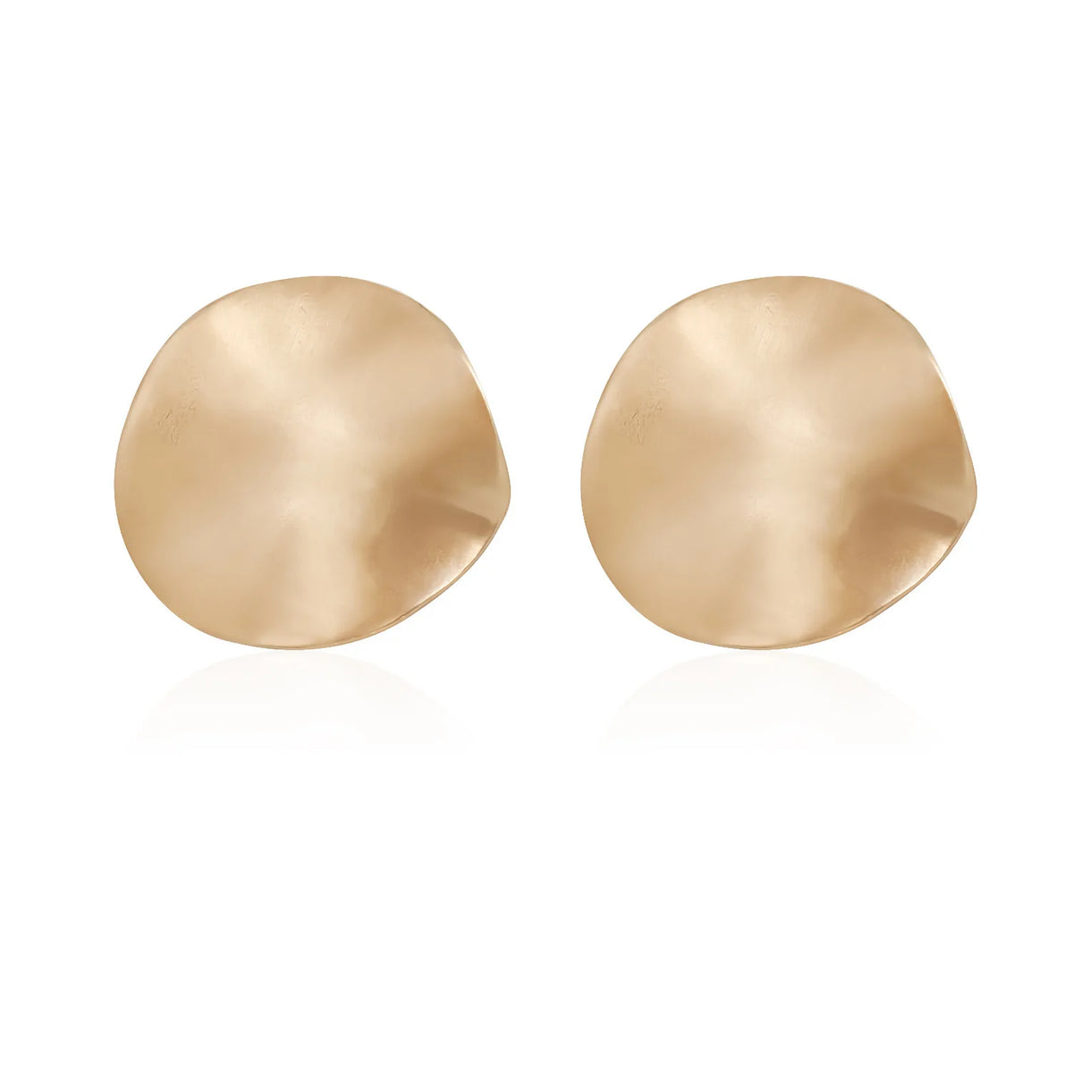 Fashion Simple Mental Minimalistic Art Deco Stud Earrings for Girls Sweet Elegant Dainty Jewelry for Women Ladies Accessories