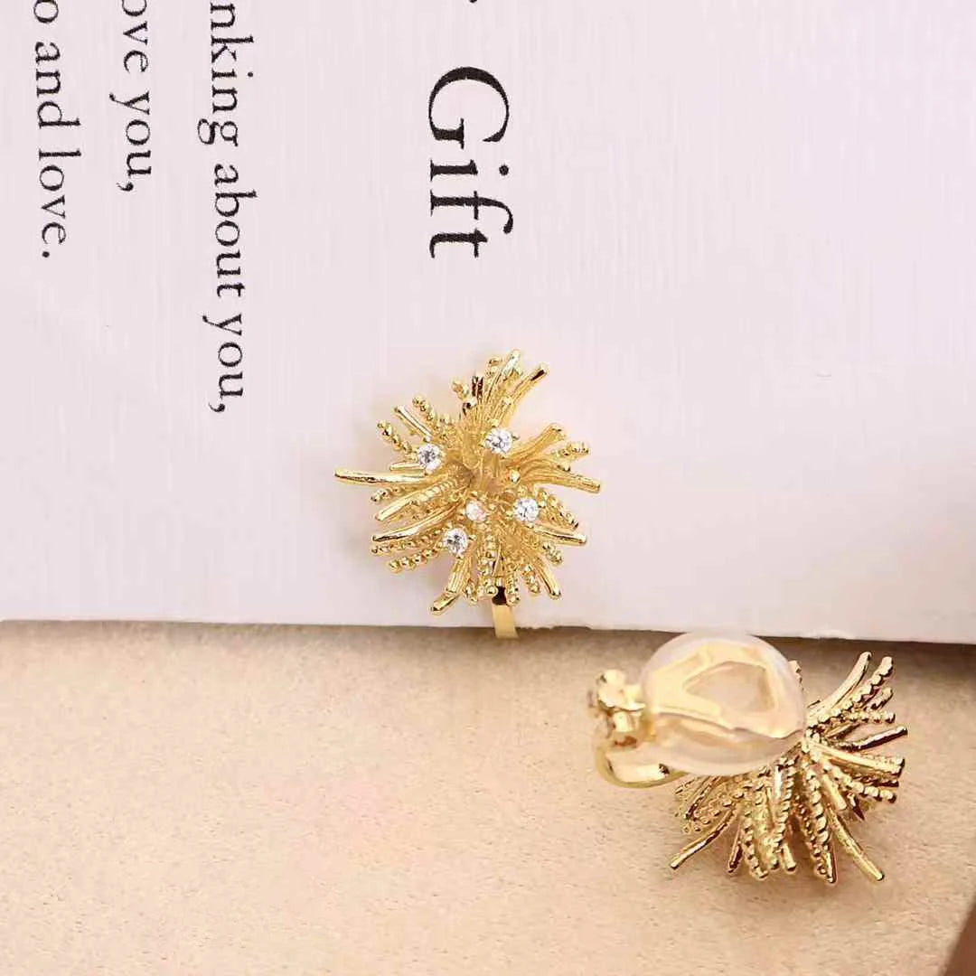 Women Latest Creative Design Irregular Shape Small Clip-on Earring Trendy Elegant Chic Charms Bulk Jewelry Accessories for Daily