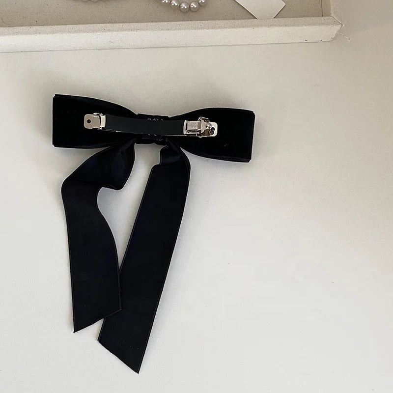 Fashion Bowknot Simple Classic Hair Clips for Girls Elegant French Style Barrettes for Women Ladies Hair Accessories in Stock