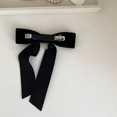 Fashion Bowknot Simple Classic Hair Clips for Girls Elegant French Style Barrettes for Women Ladies Hair Accessories in Stock