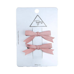 Fashion Sweet Cute Solid Color Bowknot Hair Clips for Girls Ribbon Elegant Trendy Simple Haarspange for Women Hair Accessories
