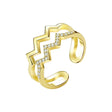 The opening is adjustable. / Golden yellow