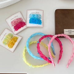 Cute Sweet Solid Candy Color Head Band for Baby Girls Kawaii Fashion Hair Bands for Children Kids Hair Accessories in Stock