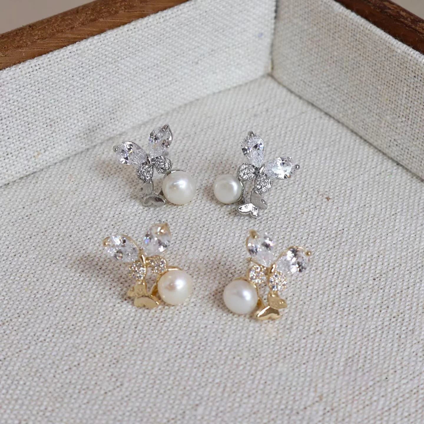 Sweet Animals Bowknot Cute Stud Earrings for Girls Simple Imitation Pearl Jewellry for Women Ladies Accessories Chinese Supplier