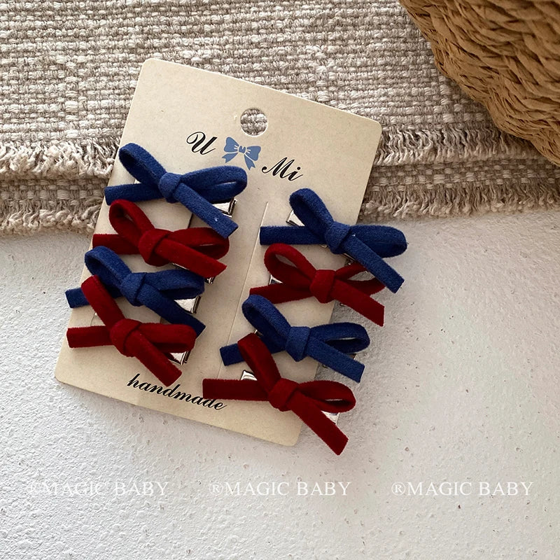 Fashion Simple Classic Bowknot Hair Clips for Baby Girls Cute Sweet Kawaii Alligators for Kids Child Hair Accessories in Stock