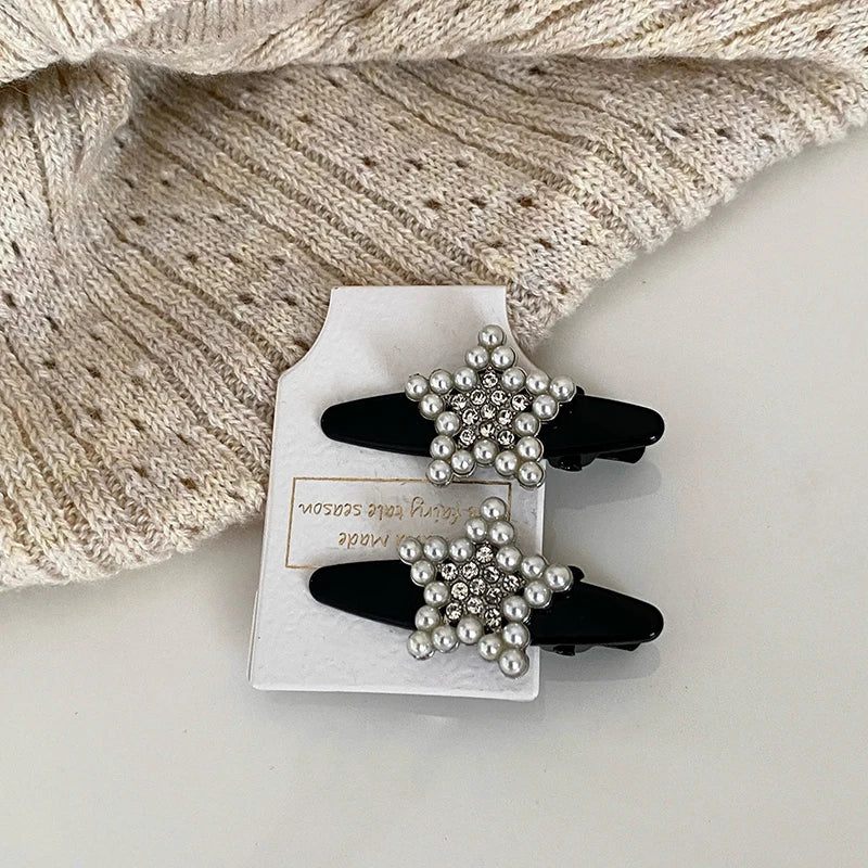 Fashion Glitter Star Classic Hair Clips for Girls Trendy Stylish Alligators for Women Ladies Hair Accessories Female in Stock