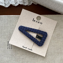 Simple Plaid Minimalistic Hair Clips for Baby Girls Cute Sweet Fashion Snap Clips for Kids Children Hair Accessories in Stock