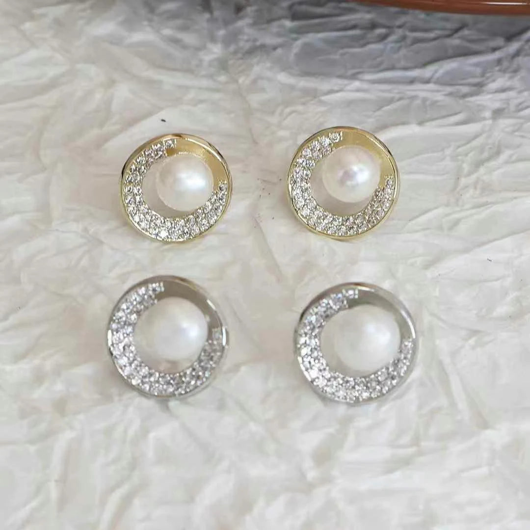 Fashion Elegant Simple Imitation Pearl Stud Earrings for Girls Sweet Classic Jewellry for Women Ladies Accessories Wholesale
