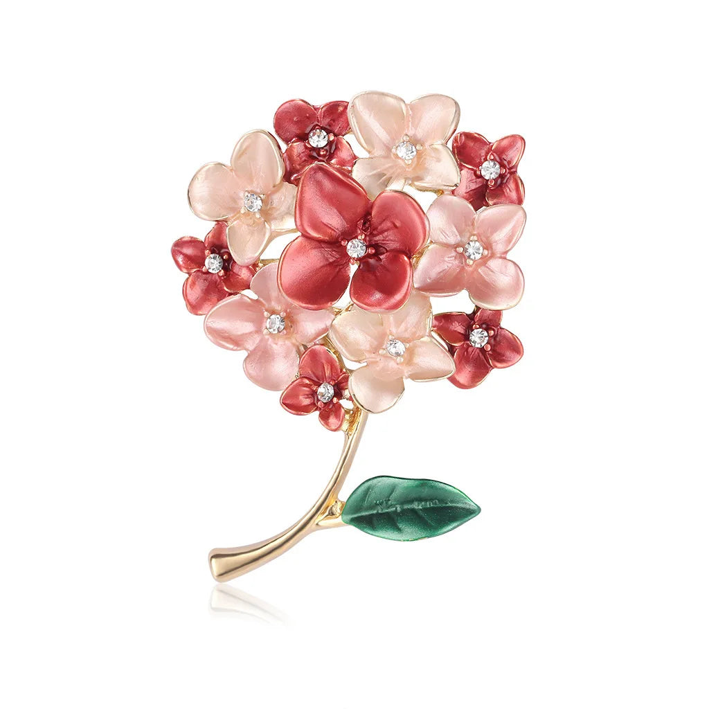 Fashion Elegant Flowers Floral Sweet Brooches for Girls Stylish Trendy Pin Jewelry for Women Ladies Accessories Chinese Supplier