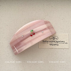 Girly Aesthetic Pink Small Barrette Clips Fashion Sweet Elegant Customized Bulk Order in Stock Hairpins Accessories for Women