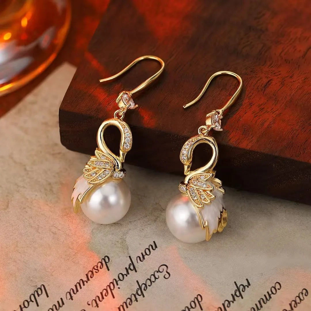 Women Star Flower Small Imitation Pearl Earring Fashion Elegant Minimalistic Customized Wholesale Jewelry Accessories for Causal