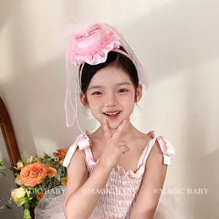 Sweet Birthday Feather Ribbon Head Bands for Baby Girls Cute Fashion Hair Bands for Kids Children Hair Accessories in Stock