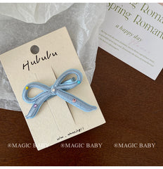 Simple Mimimalistic Fashion Bowknot Hair Clips for Baby Girls Trendy Stylish Princess Alligators for Kids Child Hair Accessories