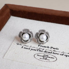 Ladies Imitation Pearl Hot Sale Mini Stud Earring Fashion Elegant Simple Graceful Wholesale Jewelry Accessories for Women Daily
