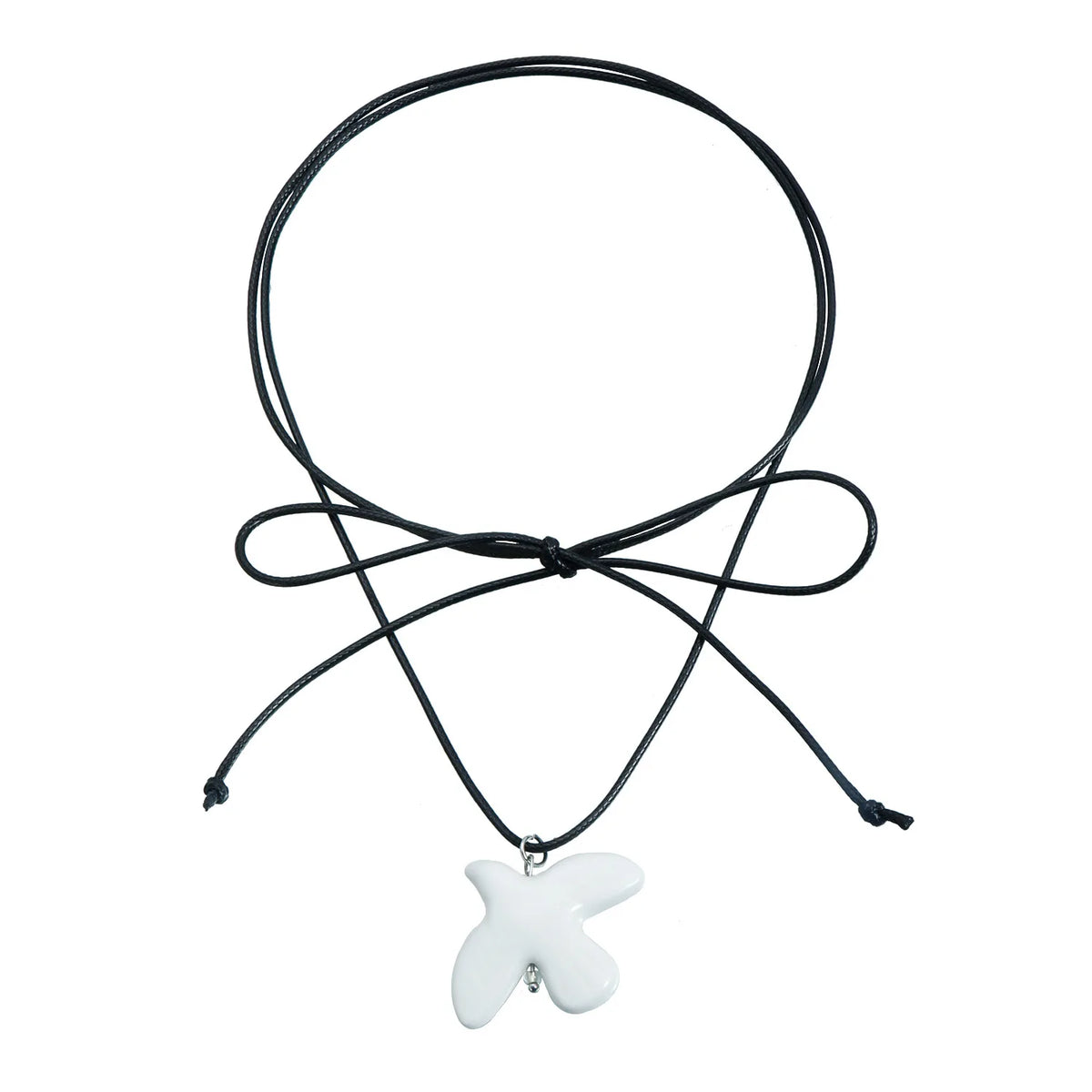 Sweet Sweater Chains for Girls Animals White Dove Stylish Necklaces for Girls Bowknot Choker Fashion Jewelry for Women Ladies
