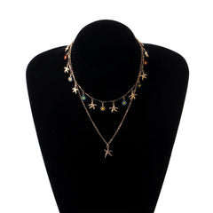Fashion Flower Sea Layered Wearing Necklaces for Girls Sweet Cute Elegant Jewelry for Women Lady Accessories Wholesale Supplier