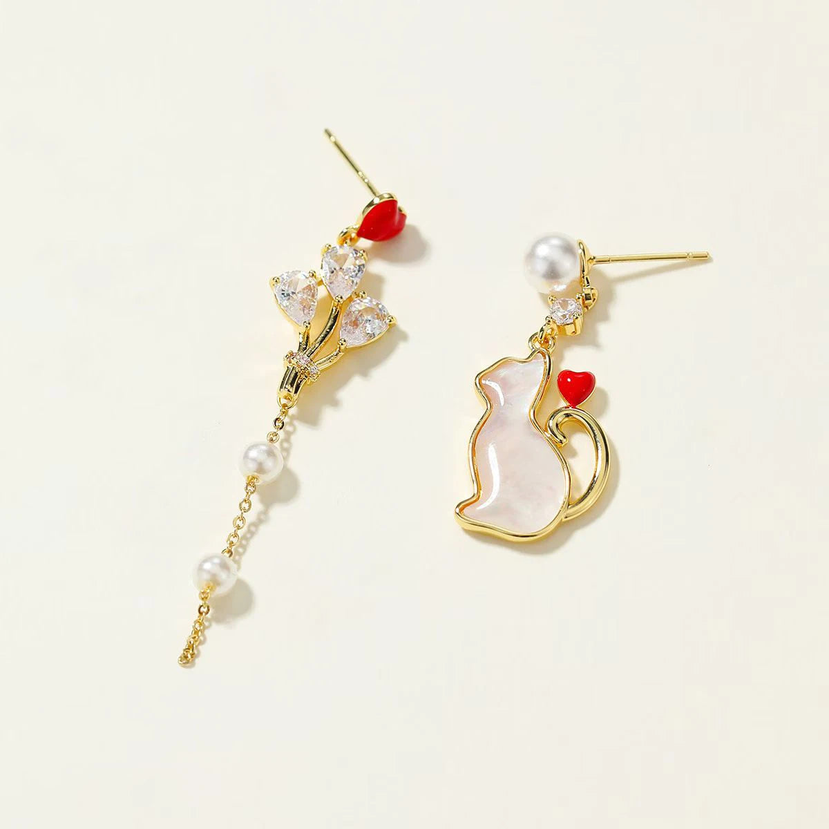 Fashion Rhinestone Swan Glitter Dainty Drop Earrings for Girls Sweet Flowers Jewellry for Women Ladies Accessories Wholesale