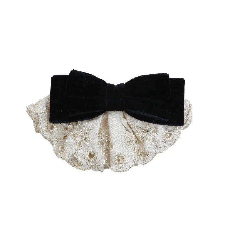 Fashion Sweet Elegant Bowknot Dress Hair Clips for Girls French Style Graceful Barrettes for Women Ladies Hair Accessories