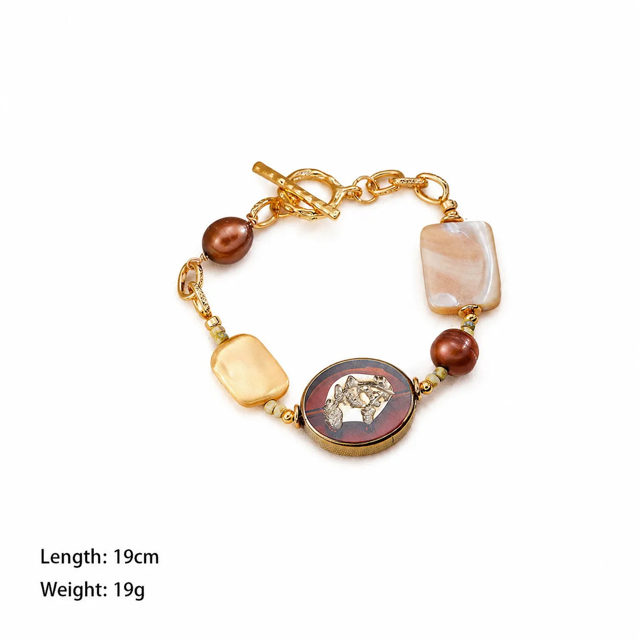 Fashion Turquoise Baroque Pearl Natural Stone Freshwater Pearl Bracelets for Girls Vintage Jewelry for Women Ladies Wholesale