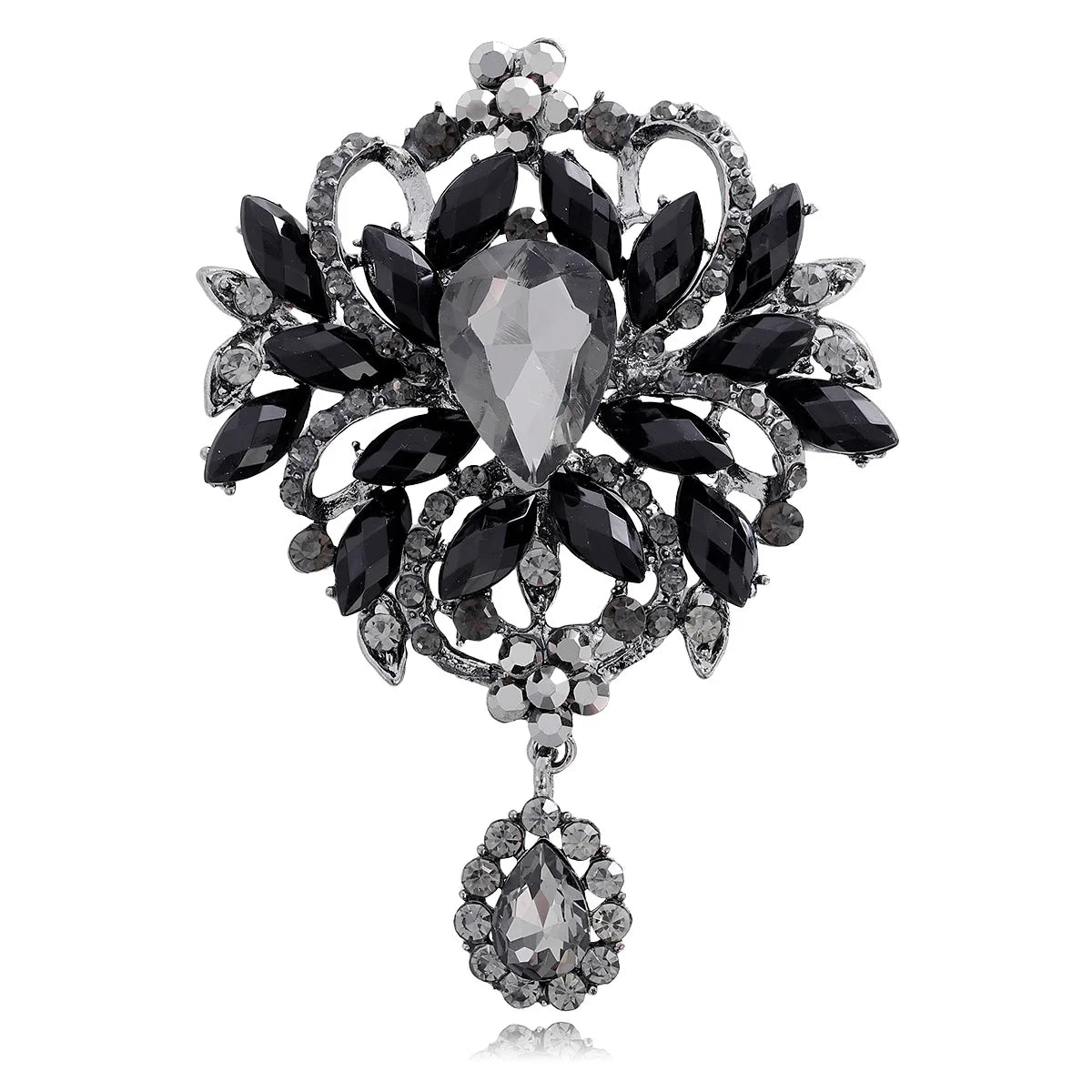 Fashion Glitter Sparking Rhinestone Dainty Brooches for Girls Elegant Stylish Pins Jewelry for Women Ladies Accessories Hot Sale