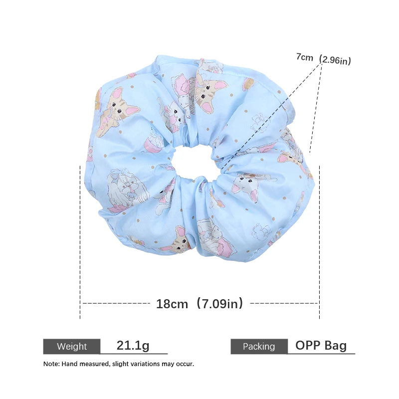 Fashion Sweet Soft Cute Scrunchies for Girls Trendy Elegant Animals Hair Ties for Women Ladies Hair Accessories in Stock Chic