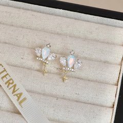 Fashion Sweet Princess Style Crown Stud Earrings for Girls Trendy Stylish Jewelry for Women Ladies Accessories Chinese Supplier