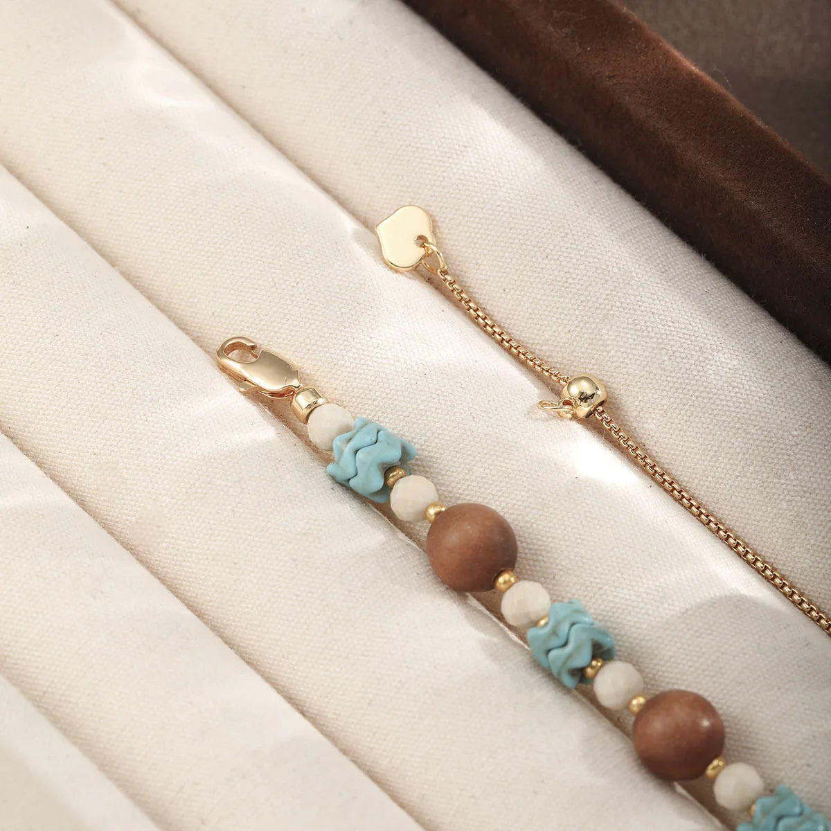 Fashion Copper 18K Gold Plated Beads Necklaces for Girls Sweet Elegant Vacation Jewelry for Women Ladies Wholesale Manufacturer