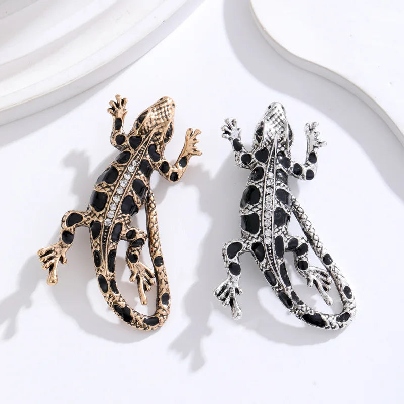 Fashion Lizard Elegant Cool Spicy Brooches for Girls Trendy Stylish Glamorous Animals Pins Jewelry for Women Ladies Accessories