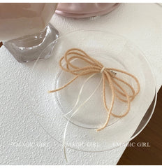 Cute Sweet Ribbon Bowknot Hair Clips for Girls Fashion Chic Classic Alligators for Women Ladies Femme Hair Accessories in Stock