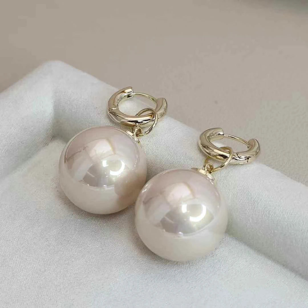 Ladies Hot Sale Imitation Pearl Small Drop Earring Fashion Elegant Charms Luxurious Wholesale Jewelry Accessories for Holiday